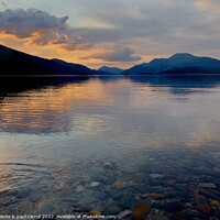 Buy canvas prints of Sunset on Loch Lomond  by yvonne & paul carroll