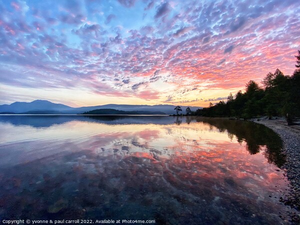 Serene Sunrise at Loch Lomond Picture Board by yvonne & paul carroll
