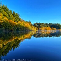 Buy canvas prints of Loch Drunkie in Autumn by yvonne & paul carroll
