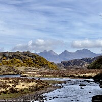 Buy canvas prints of Assynt mountains  by yvonne & paul carroll