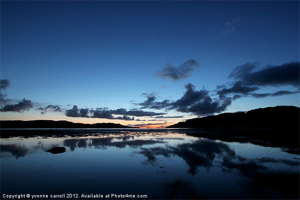 Loch Moidart just after the sun has set Picture Board by yvonne & paul carroll