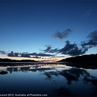 Buy canvas prints of Loch Moidart just after the sun has set by yvonne & paul carroll