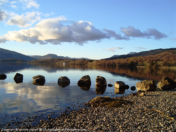 Stepping Stones, Loch Lomond Picture Board by yvonne & paul carroll