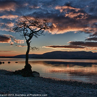 Buy canvas prints of Loch Lomond sunset by yvonne & paul carroll