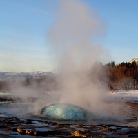 Buy canvas prints of Geyser about to erupt by yvonne & paul carroll