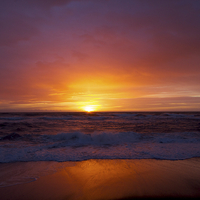 Buy canvas prints of Sunrise on the beach by yvonne & paul carroll