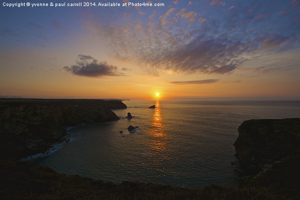  Cornish sunset Picture Board by yvonne & paul carroll