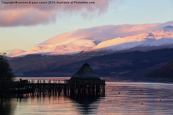  The Crannog at sunrise Picture Board by yvonne & paul carroll