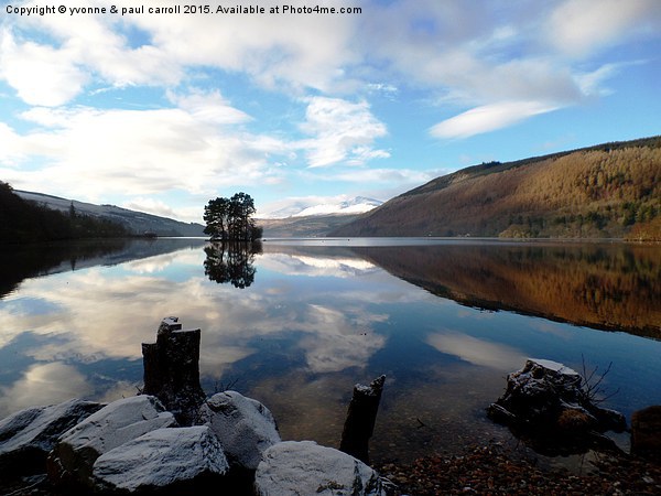  Winter reflections, Loch Tay Picture Board by yvonne & paul carroll