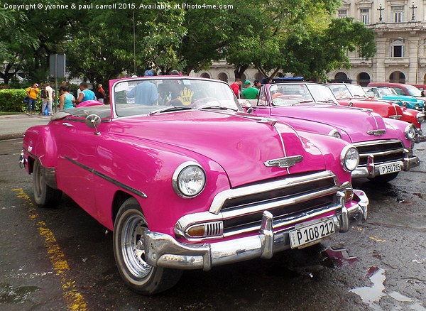  Cuban cars Picture Board by yvonne & paul carroll