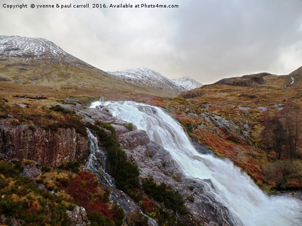 Waterfalls at Glencoe Picture Board by yvonne & paul carroll