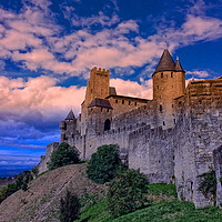 Buy canvas prints of Carcassonne walled city by yvonne & paul carroll