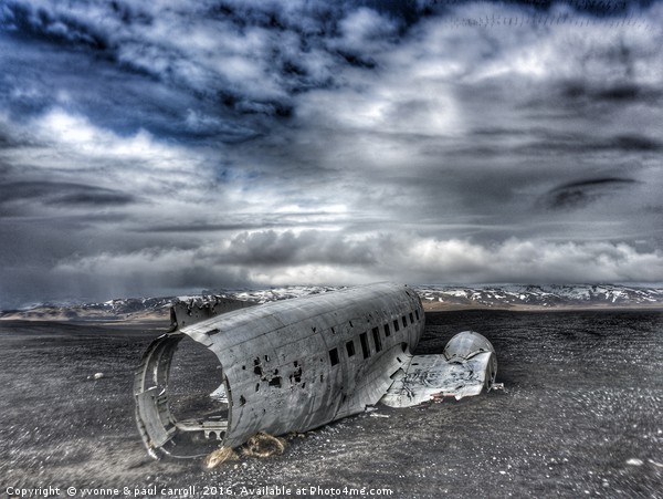 Plane crash wreckage, near Vik, Iceland Picture Board by yvonne & paul carroll