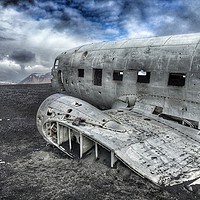 Buy canvas prints of Plane crash wreckage, near Vik, Iceland by yvonne & paul carroll