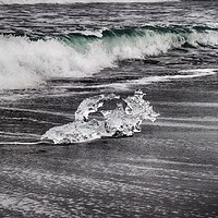 Buy canvas prints of Iceberg beach, South Iceland by yvonne & paul carroll