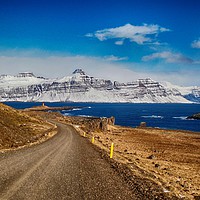 Buy canvas prints of Driving the East fjords, Iceland by yvonne & paul carroll