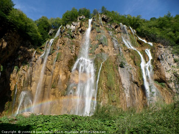 "The big waterfall" at Plitvice Lakes, Croatia Picture Board by yvonne & paul carroll