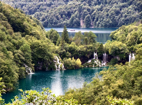 Plitvice Lakes Picture Board by yvonne & paul carroll