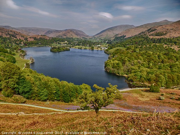 Grasmere Lake from Loughrigg Fell Picture Board by yvonne & paul carroll