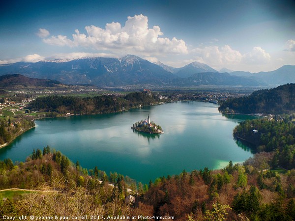 Beautiful Lake Bled, Slovenia Picture Board by yvonne & paul carroll
