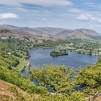 Buy canvas prints of Grasmere Lake from Loughrigg Fell by yvonne & paul carroll