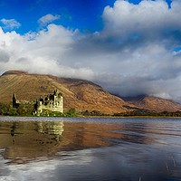 Buy canvas prints of Kilchurn castle on the banks of Loch Awe by yvonne & paul carroll