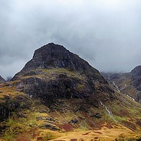 Buy canvas prints of Glencoe mountains taken from the roadside by yvonne & paul carroll