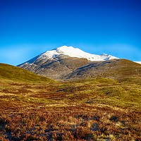 Buy canvas prints of Ben Lawers on a sunny  winters' day by yvonne & paul carroll
