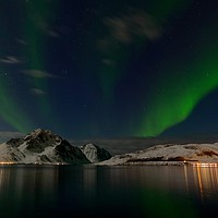 Buy canvas prints of Northern Lights, Lofoten Islands, Norway by yvonne & paul carroll