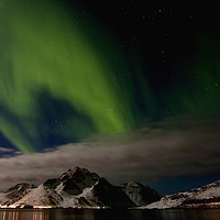 Buy canvas prints of Northern Lights, Lofoten Islands, Norway by yvonne & paul carroll