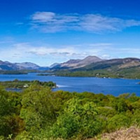 Buy canvas prints of Loch Lomond from Inchcailloch, just off Balmaha by yvonne & paul carroll
