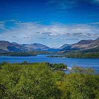Buy canvas prints of Inchcailloch island looking to Ben Lomond  by yvonne & paul carroll