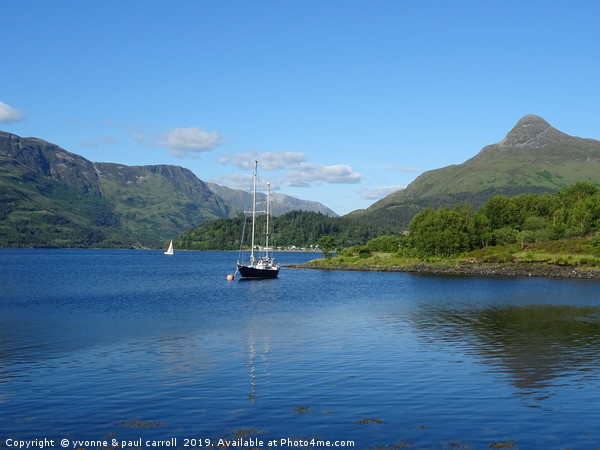 Ballachulish and the Glencoe mountains Picture Board by yvonne & paul carroll