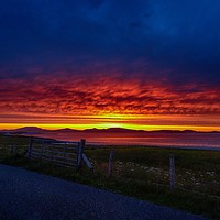 Buy canvas prints of Sunrise at Scurrival, Isle of Barra by yvonne & paul carroll