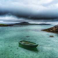 Buy canvas prints of Lone boat, South Uist, Outer Hebrides by yvonne & paul carroll
