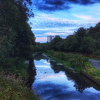 Buy canvas prints of Forth & Clyde canal near Kelvindale / Maryhill by yvonne & paul carroll