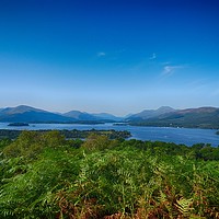 Buy canvas prints of Loch Lomond islands & mountains from Inch Cailloch by yvonne & paul carroll
