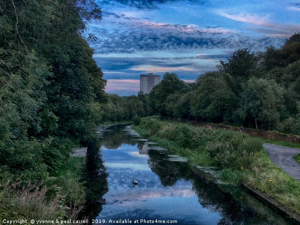 Forth & Clyde canal at dusk from Kelvindale Picture Board by yvonne & paul carroll