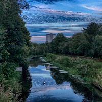 Buy canvas prints of Forth & Clyde canal at dusk from Kelvindale by yvonne & paul carroll