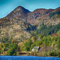 Buy canvas prints of Ben Ann and Loch Achray in Autumn, Trossachs NP by yvonne & paul carroll