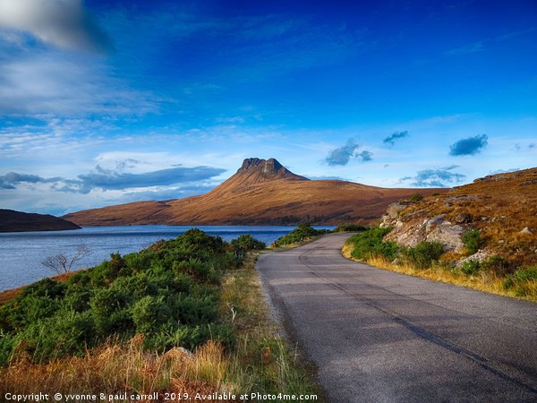 The road to Stac Pollaidh, Scottish Highlands Picture Board by yvonne & paul carroll