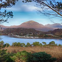 Buy canvas prints of Sheildag village looking over the water, Scotland by yvonne & paul carroll