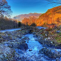 Buy canvas prints of Ashness Bridge looking to Derwentwater by yvonne & paul carroll