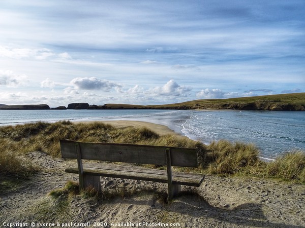 The Tombola beach at St Ninian's Island, Shetland Picture Board by yvonne & paul carroll