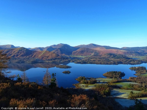 Derwentwater & Catbells from Walla Crag            Picture Board by yvonne & paul carroll