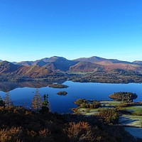Buy canvas prints of Derwentwater & Catbells from Walla Crag            by yvonne & paul carroll