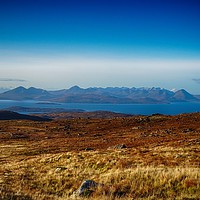 Buy canvas prints of Cuillin mountains on Skye                          by yvonne & paul carroll