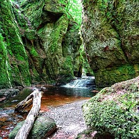 Buy canvas prints of Finnich Glen and the Devil's Pulpit                by yvonne & paul carroll