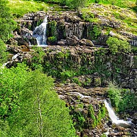 Buy canvas prints of Loup of Fintry cascading waterfalls         by yvonne & paul carroll