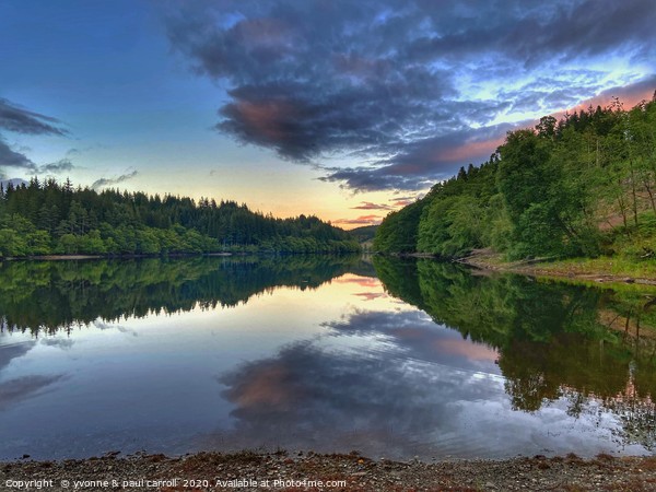 Reflections on Loch Drunkie Picture Board by yvonne & paul carroll
